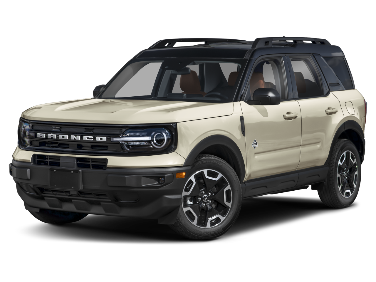 2024 Ford Bronco Sport Outer Banks in Green Metallic — front three-quarter view