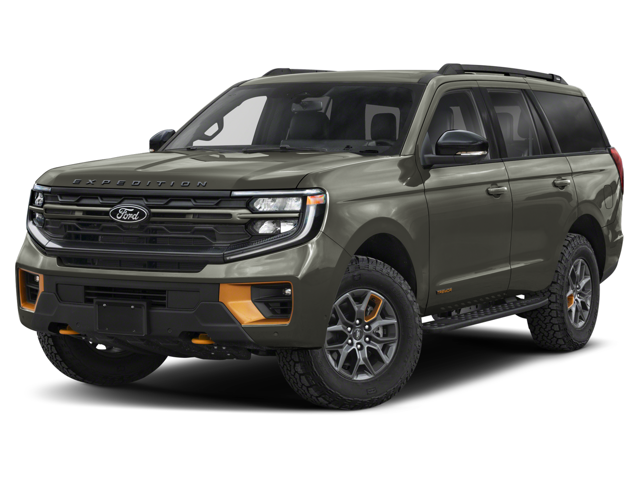 2025 Ford Expedition Tremor in White Metallic — front three-quarter view