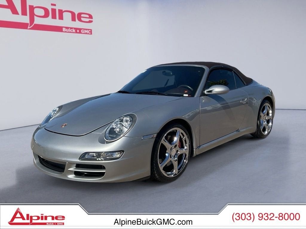 2008 Porsche 911 Carrera S in Silver — front three-quarter view