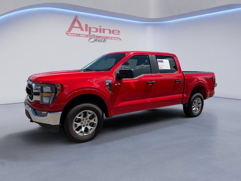 2023 Ford F-150 XLT in Red — front three-quarter view