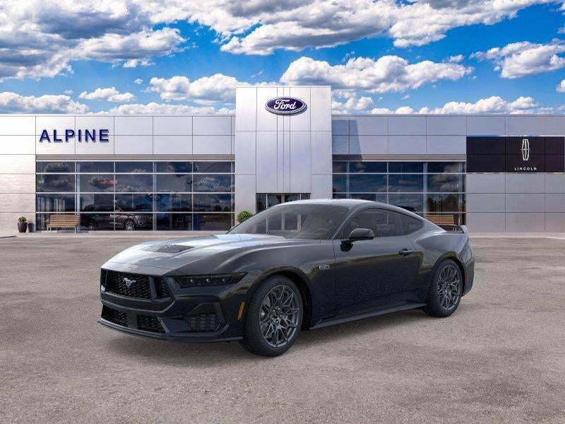 2026 Ford Mustang GT Premium in Shadow Black — front three-quarter view