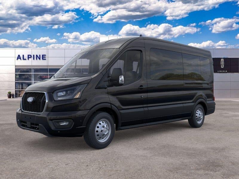 2026 Ford Transit-350 XLT in Black Metallic — front three-quarter view
