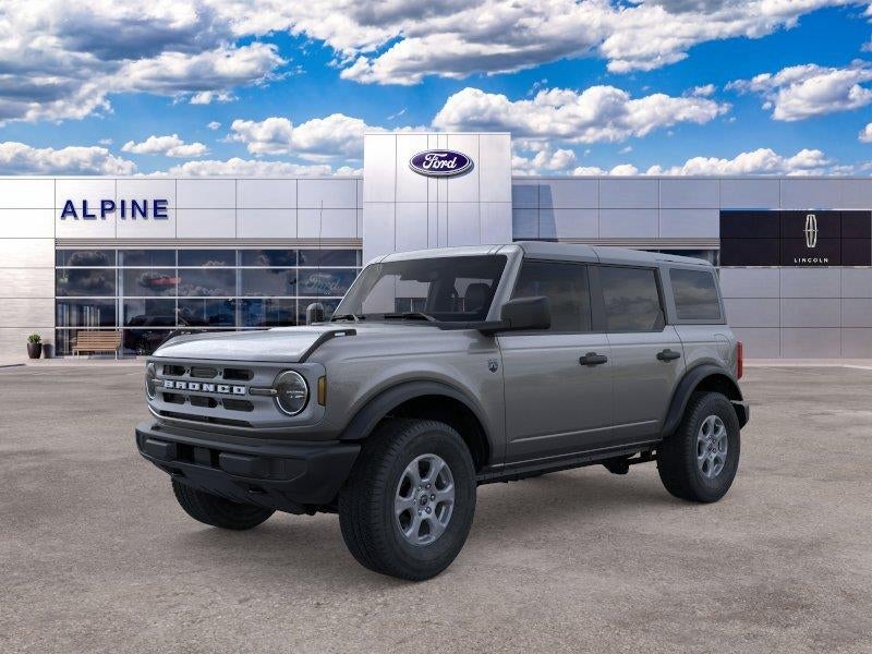 2025 Ford Bronco Big Bend Dark trail package in Gray Metallic — front three-quarter view