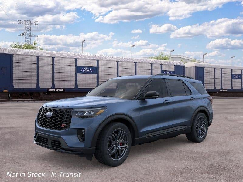 2026 Ford Explorer ST in Blue — front three-quarter view
