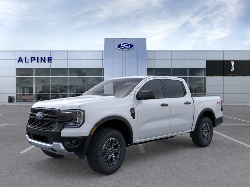 2026 Ford Ranger XLT in Oxford White — front three-quarter view