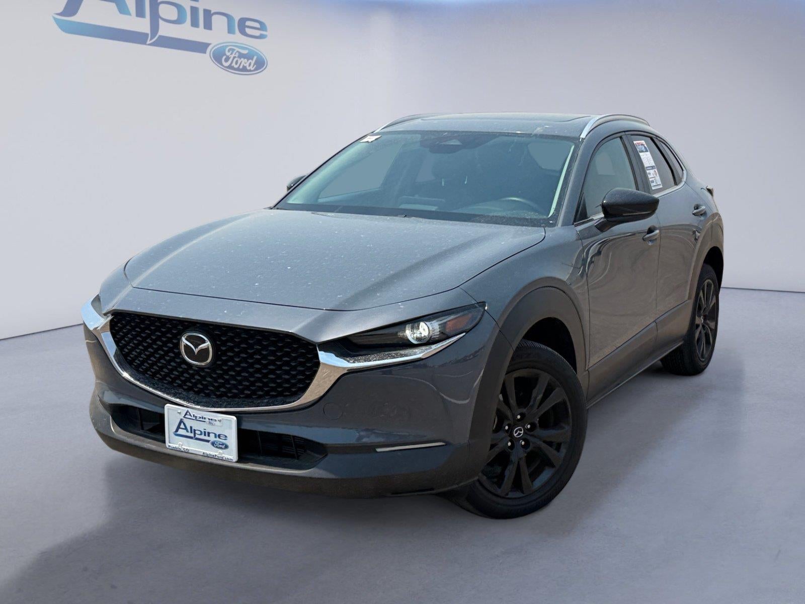 2025 Mazda Mazda CX-30 2.5 S Carbon Edition in Polymetal Gray Metallic — front three-quarter view